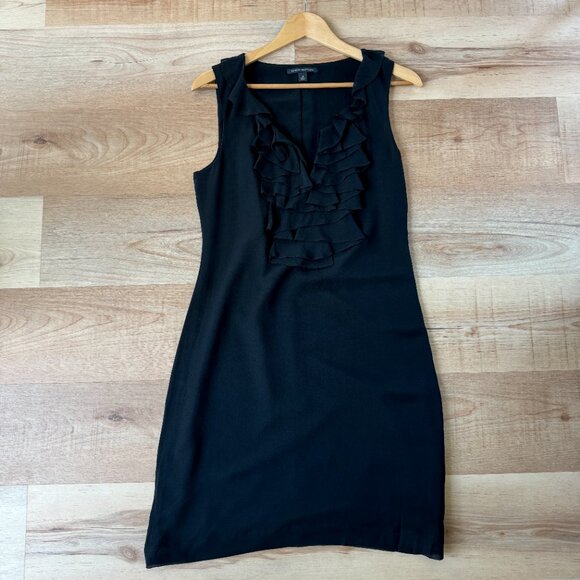 Banana Republic Black Ruffle Dress - Picture 4 of 5